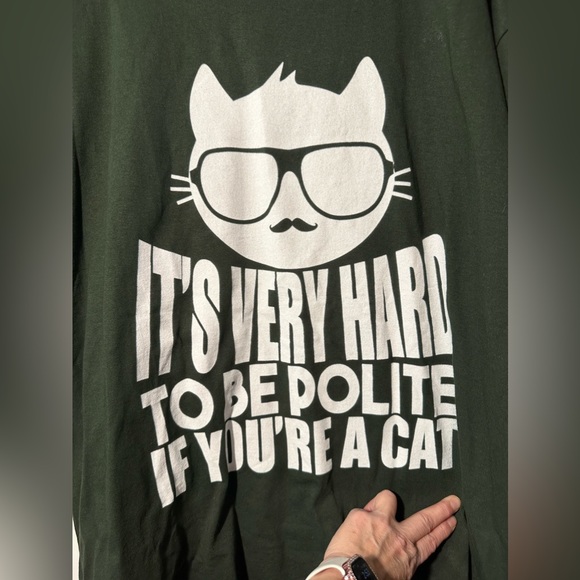 Men's Gildan Cat T-Shirt | Size 2XL | Ultra Cotton - Picture 2 of 8